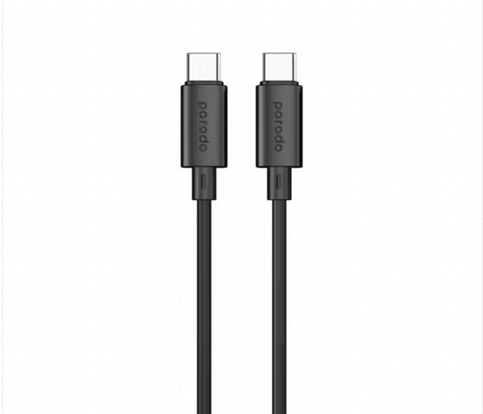 Porodo Blue 60W Pd Type C To C Pvc Cable 1.2M Black - Zoom Image 1