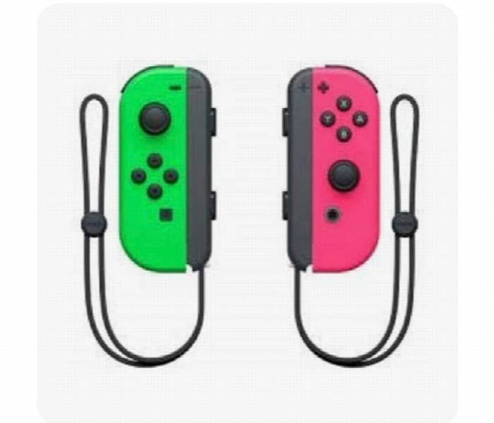 Nintendo Joy Con L R  Neon Pink  Neon Green - Zoom Image