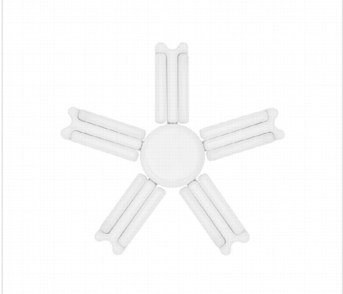 Geepas Gesl55111 100W 5 Leaf Folding Led Light - Zoom Image 1