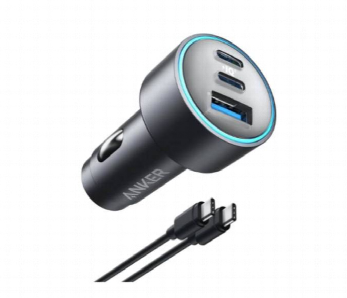Anker 535 Triple Port Car Charger With C To C Cable - Zoom Image