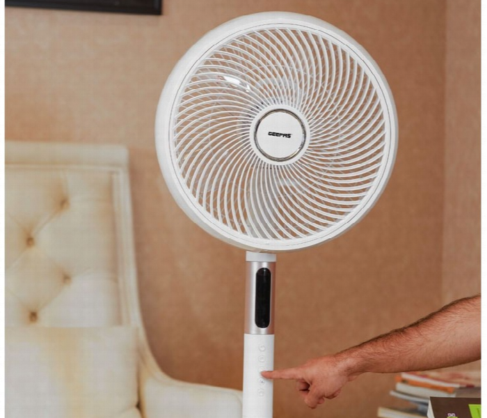 Geepas Gf21205 14 Inch 60W Motor Stand Fan With Remote Control With Adjustable Oscillation And Better Cooling - Zoom Image 7