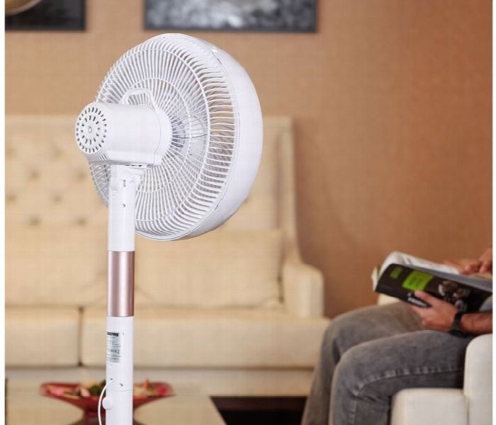 Geepas Gf21205 14 Inch 60W Motor Stand Fan With Remote Control With Adjustable Oscillation And Better Cooling - Zoom Image 4