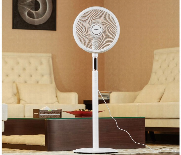 Geepas Gf21205 14 Inch 60W Motor Stand Fan With Remote Control With Adjustable Oscillation And Better Cooling - Zoom Image 1