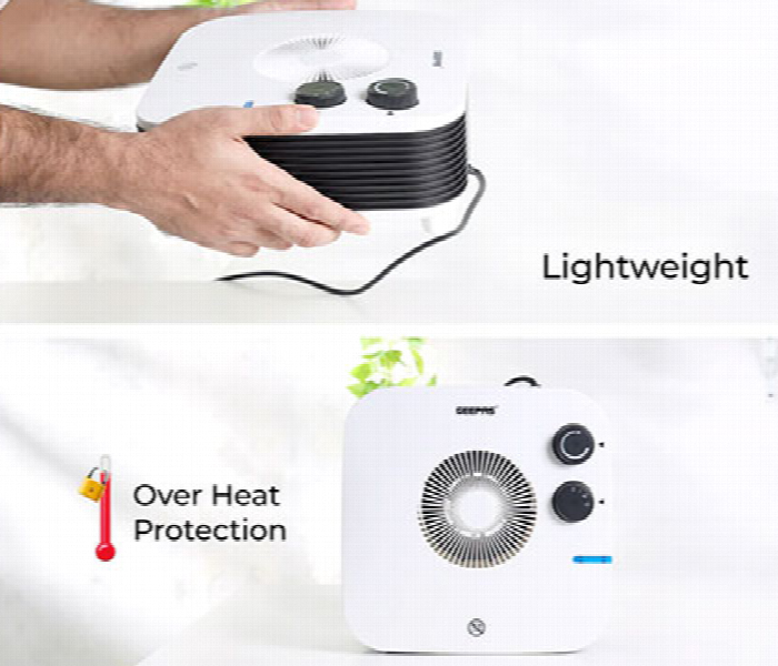 Geepas Gfh28539 2000W Overheat Protection And Adjustable Thermostat Fan Heater - Zoom Image 6