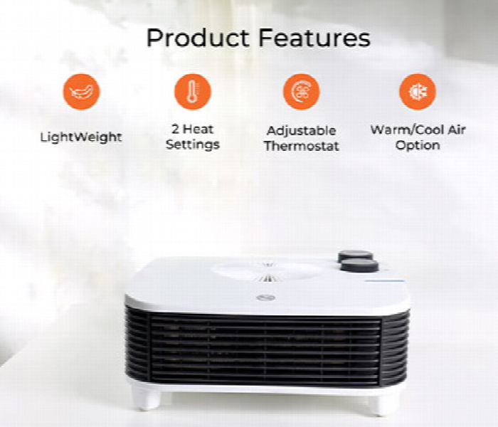 Geepas Gfh28539 2000W Overheat Protection And Adjustable Thermostat Fan Heater - Zoom Image 5
