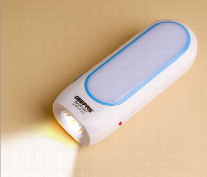Geepas Gfl51057 Rechargeable 2 In 1 Led Flashlight With 3.5 Hours Continuous Working - Zoom Image 1