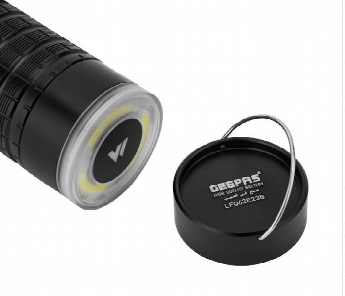 Geepas Gfl51062 Rechargable Waterproof Led Flash Light With Power Bank - Zoom Image 4