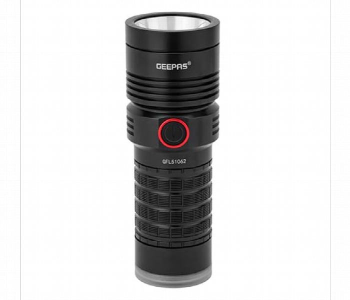Geepas Gfl51062 Rechargable Waterproof Led Flash Light With Power Bank - Zoom Image 2