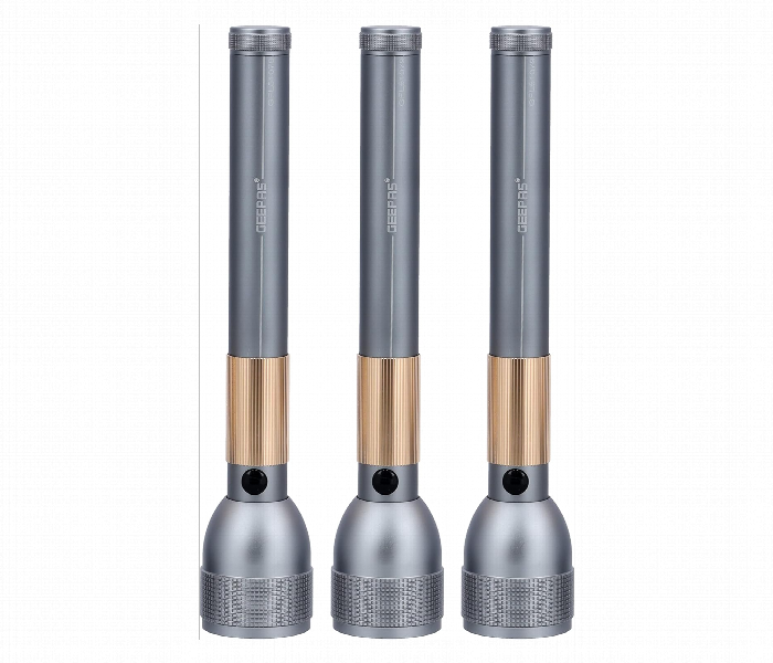 Geepas Gfl51079 Rechargeable Waterproof 3 Set  Led Flashlight With 4 Hrs Working Li Ion Battery - Zoom Image 8
