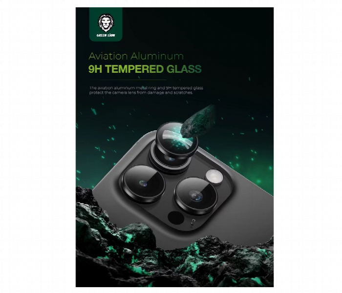 Green Lion Classic Camera Lens For Iphone 16 Pro Or Pro Max Black Titanium - Zoom Image 3