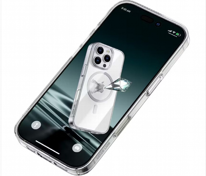Green Lion Magsafe Delgado Case For Iphone 16 Pro Clear - Zoom Image 3