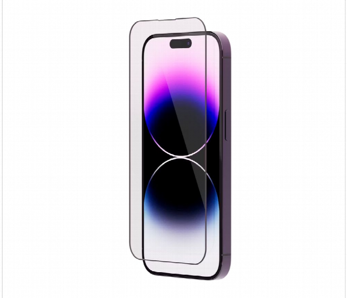 Levelo Anti Static Clear Silicone Edge Tempered Screen Protector For Iphone 14 Pro Max 6.7 Inch - Zoom Image 1