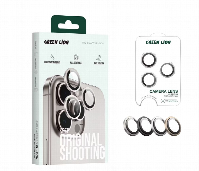 Green Lion Hd Plus Camera Lens For Iphone 16 Pro Or 16 Pro Max Black Titanium - Zoom Image 3
