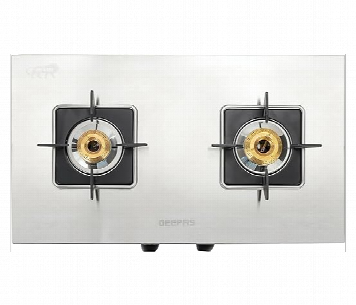 Geepas Ggc31038 Stainless Steel Double Burner Gas Stove With Auto Ignition System - Zoom Image 3