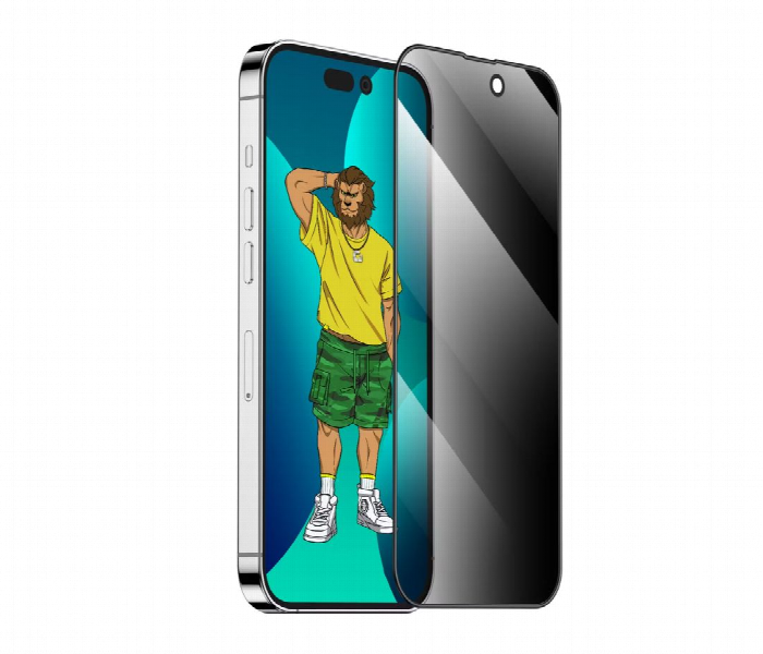 Green Lion 3D Silicone Privacy Glass Screen Protector For Iphone 13 Pro Max Or 14 Plus 6.7Inch - Zoom Image 1