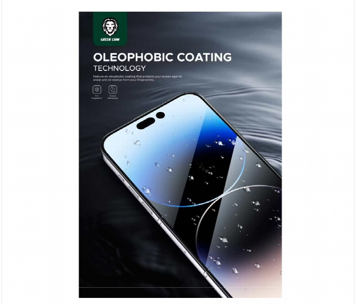 Green Lion 3D Curved Pro Screen Protector For Iphone 15 Pro Max Clear - Zoom Image 3