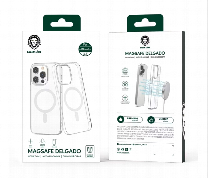 Green Lion Magsafe Delgado Case For Iphone 13 Pro 6.1 Inch - Zoom Image 3