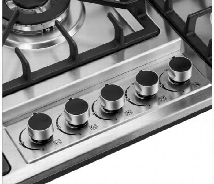 Geepas Ggc31043 5 In 1 Built In Gas Hob Five Burner Gas Stove With Separate Ignition And Low Gas Consumption - Zoom Image 5