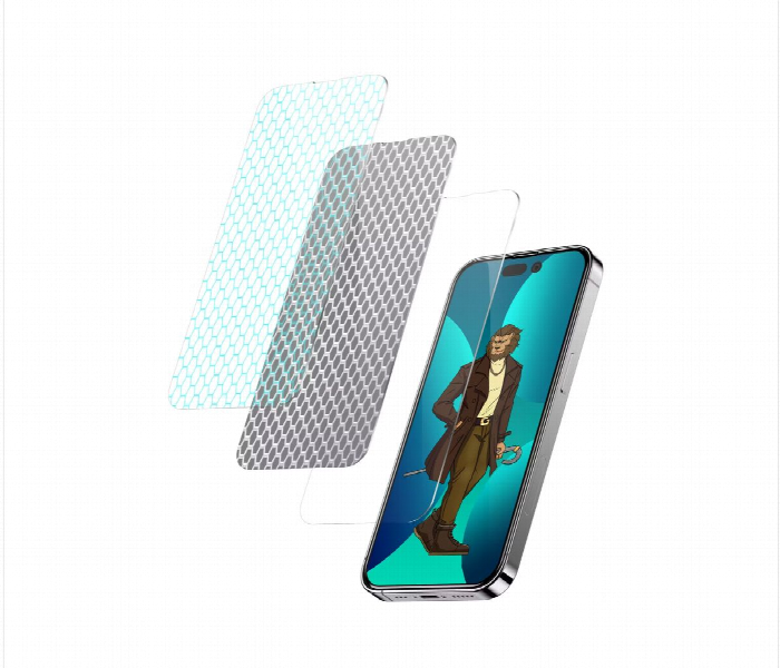 Green Lion 3D Curved Tempered Glass For Iphone 14 Pro Max Clear - Zoom Image 3