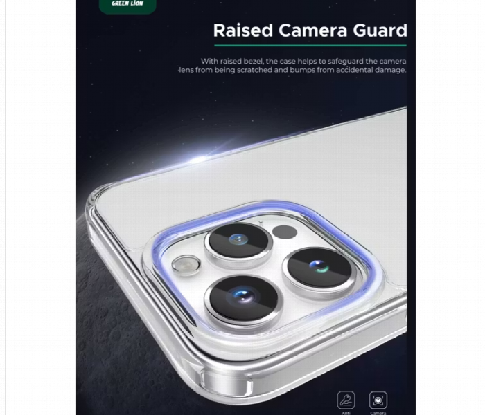 Green Lion Crystal Clear Case For Iphone 15 Pro Max - Zoom Image 3