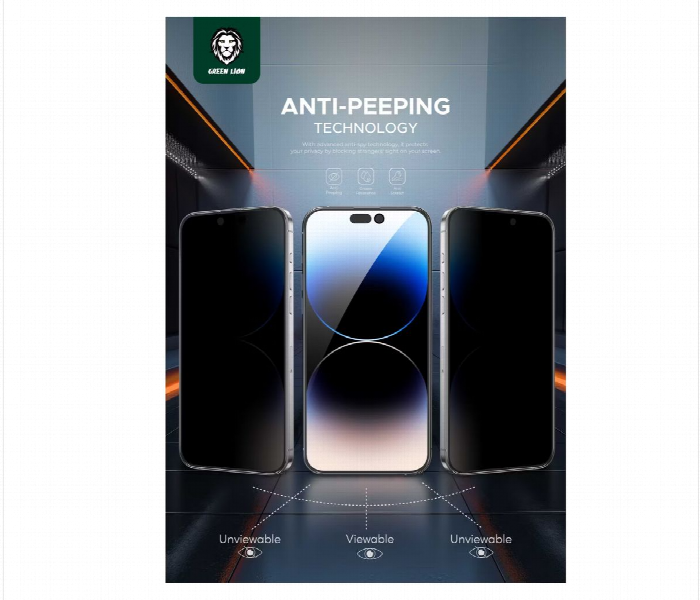Green Lion 3D Pv Pet Pro Privacy Screen Protector For Iphone 15 Pro Max  Black - Zoom Image 2