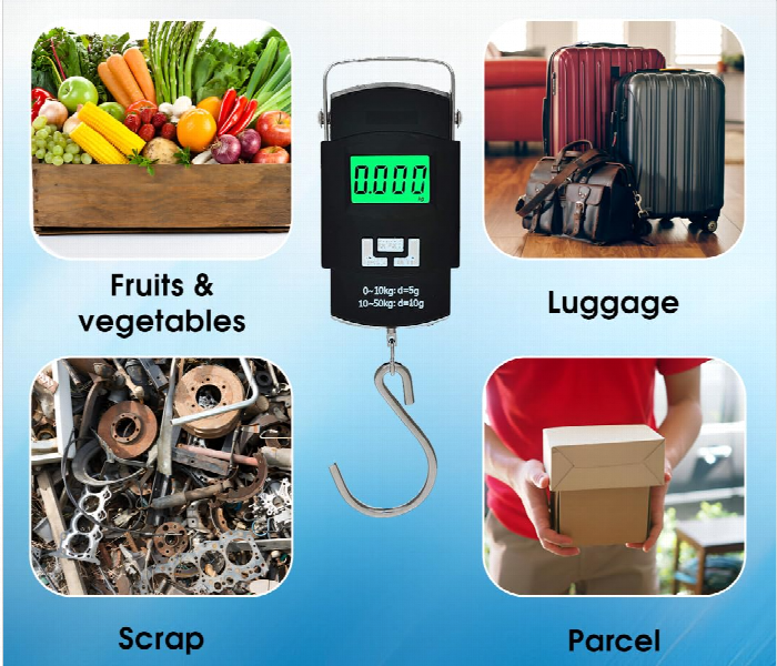 Portable Digital Hanging Weighing Scale 50Kg Z8023 - Zoom Image 5