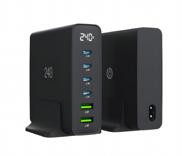 Goui Gan 240W 6 Ports Desktop Charger - Zoom Image