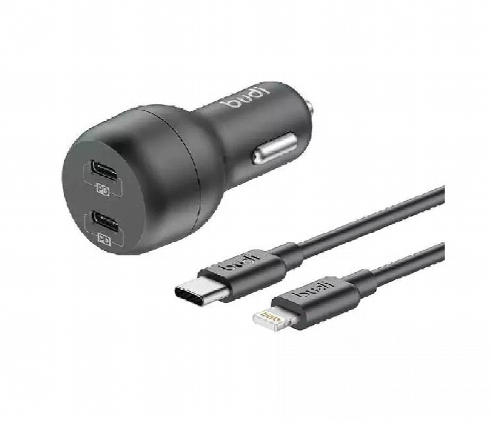 Budi Car Charger 40W 2Pd With Usb C To Lightning Cable - Zoom Image