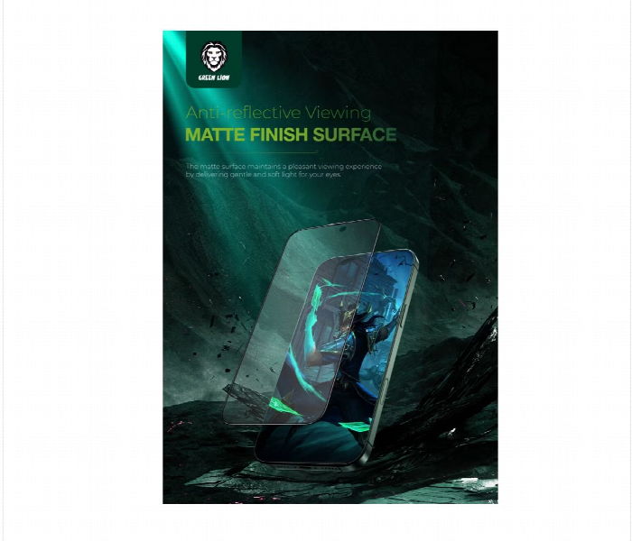Green Lion 3D Pv Pet Pro Full Curved Glass For Iphone 16 Pro - Zoom Image 3