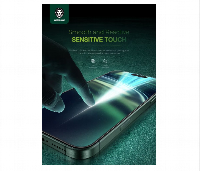 Green Lion 3D Pv Pet Pro Full Curved Glass For Iphone 16 Pro - Zoom Image 2