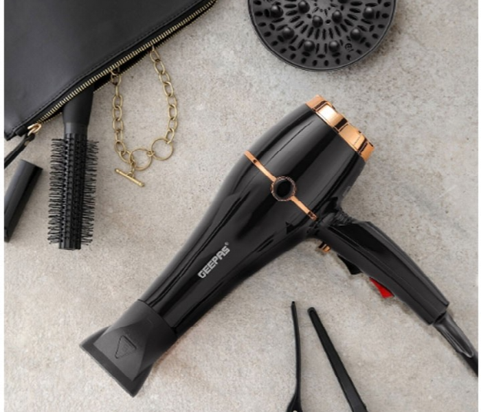 Geepas Ghd86069 Professional 2200W High Speed Hair Dryer With Powerful Motor And Heat Control Settings - Zoom Image 2