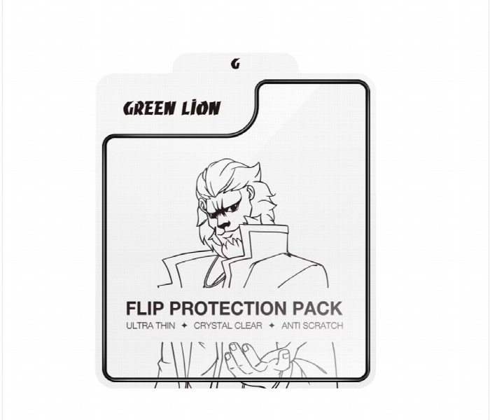 Green Lion Flip Protection Pack For Z Flip 6 Clear - Zoom Image 2
