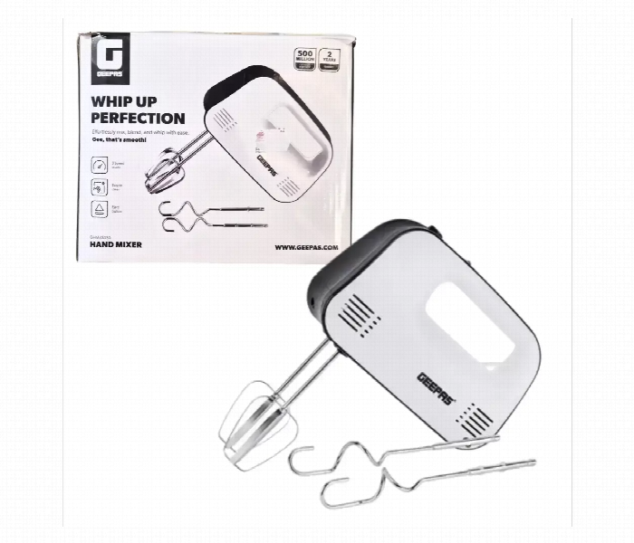Geepas Ghm43030 150W 3 Speed Hand Mixer Attached With Two Chrome Plated Beaters - Zoom Image 1