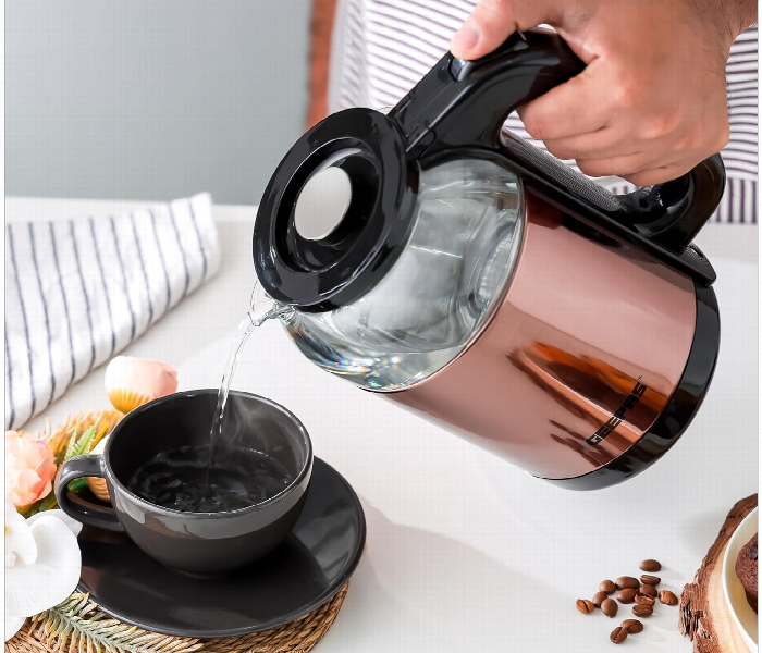 Geepas Gk38063 Electric Glass Kettle 1.7L 1500W With 360 Degree Rotation Base And Automatic Shut Off Function - Zoom Image 7