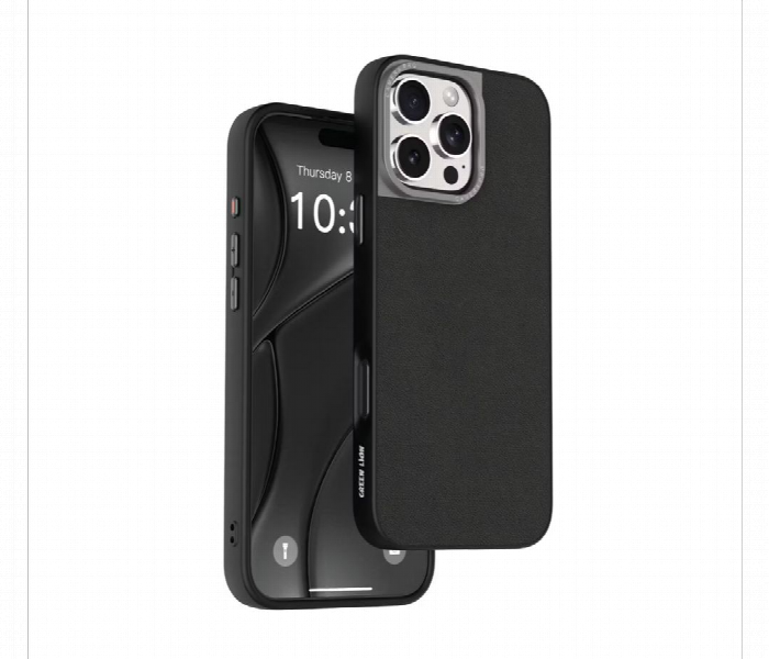 Green Lion Magsafe Leather Case Iphone 16 Pro Max Black - Zoom Image 1