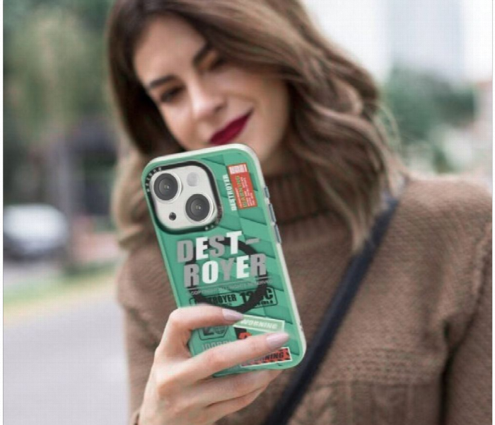 Mezone Destroyer Magnetic Phone Case For Iphone 14 Green - Zoom Image 2
