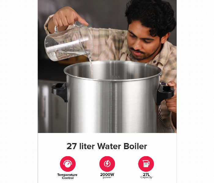Geepas Gk38077 27L Stainless Steel Water Boiler With Faucet - Zoom Image 3