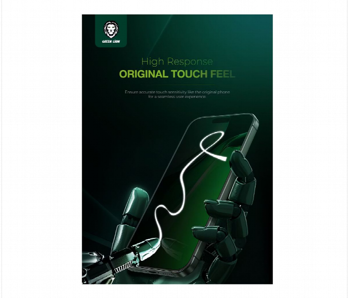 Green Lion 3D Silicone Plus High Definition Edge Glass For Iphone 16 Pro  Clear - Zoom Image 4