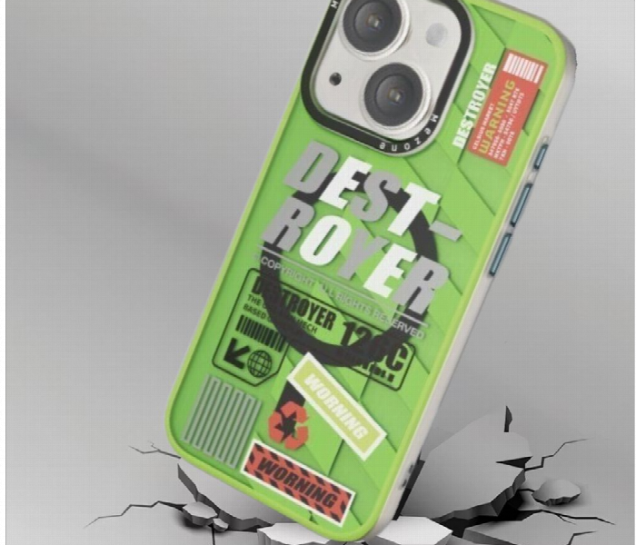 Mezone Destroyer Magnetic Phone Case For Iphone 14 Yellow Green - Zoom Image 3