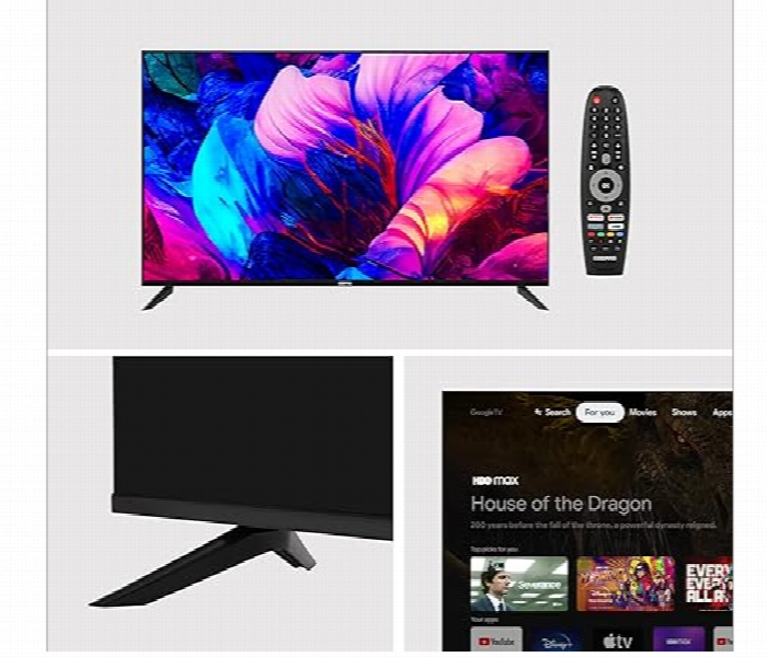 Geepas Gled5506Sgxhd 55 Inch Google Smart Led Tv With 4K Ultra Hd And Frameless Design - Zoom Image 5