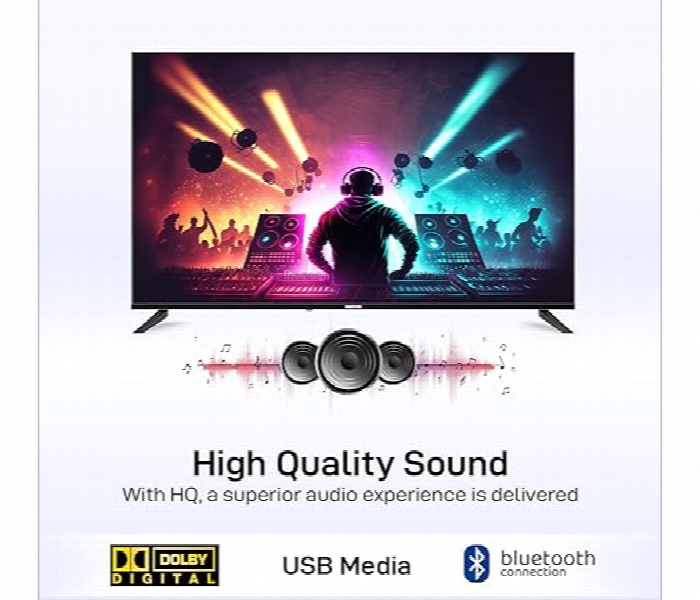 Geepas Gled5506Sgxhd 55 Inch Google Smart Led Tv With 4K Ultra Hd And Frameless Design - Zoom Image 3