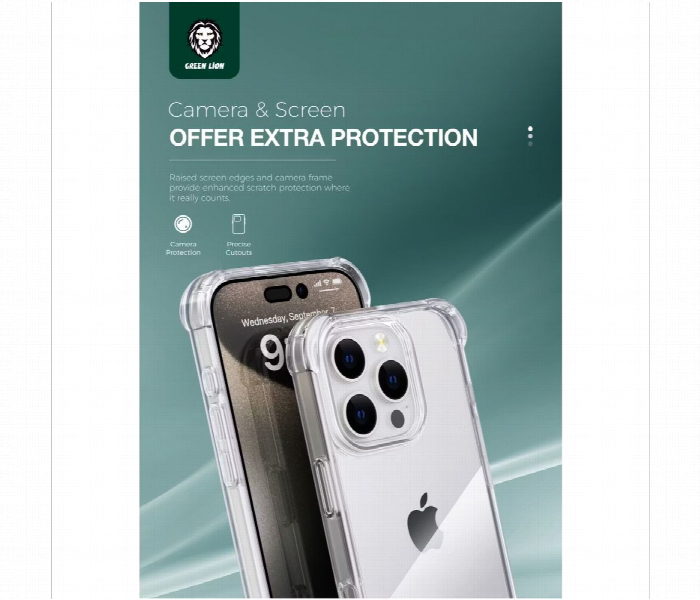 Green Lion Anti Shock Case For Iphone 16 Pro Max - Zoom Image 3
