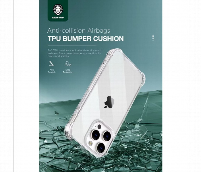 Green Lion Anti Shock Case For Iphone 16 Pro Max - Zoom Image 4
