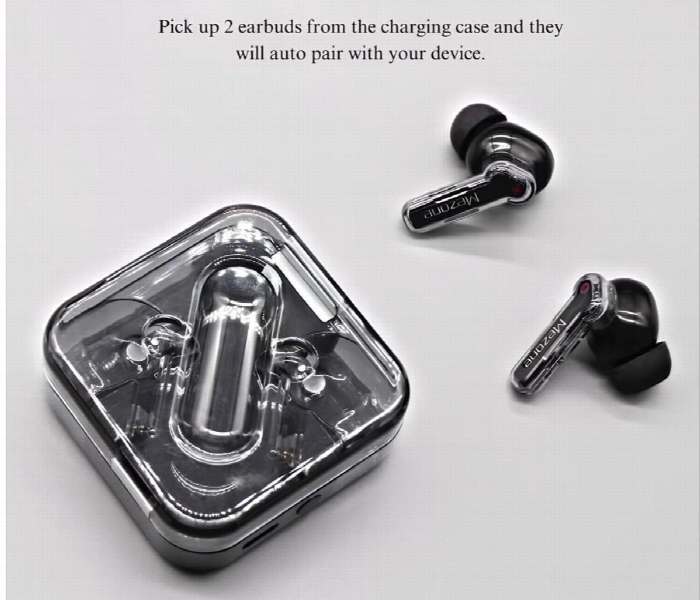 Mezone Quartz True Wireless Earbuds Black - Zoom Image 3