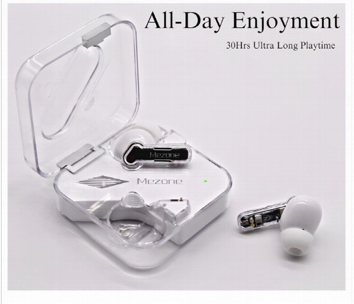 Mezone Quartz True Wireless Earbuds White - Zoom Image 4