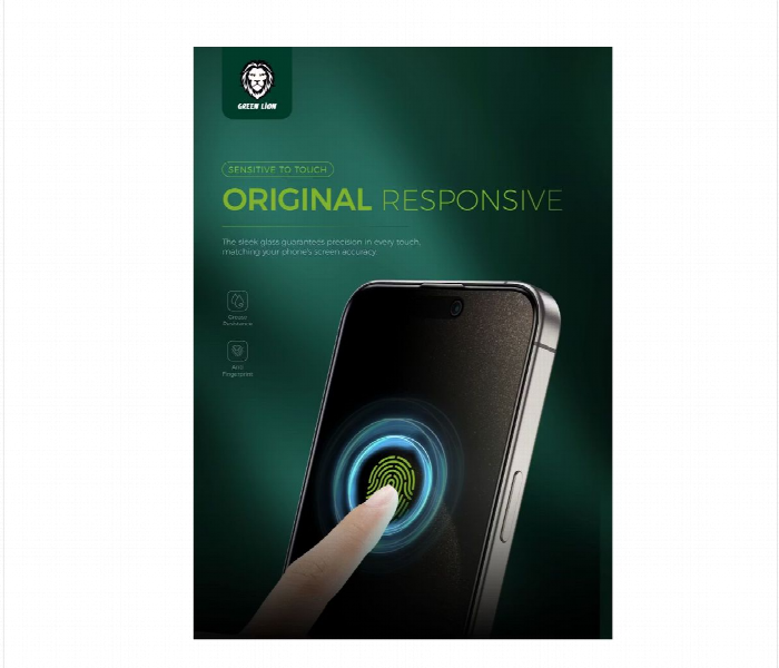 Green Lion Picasso 3D Privacy Glass Iphone 14 Plus - Zoom Image 2