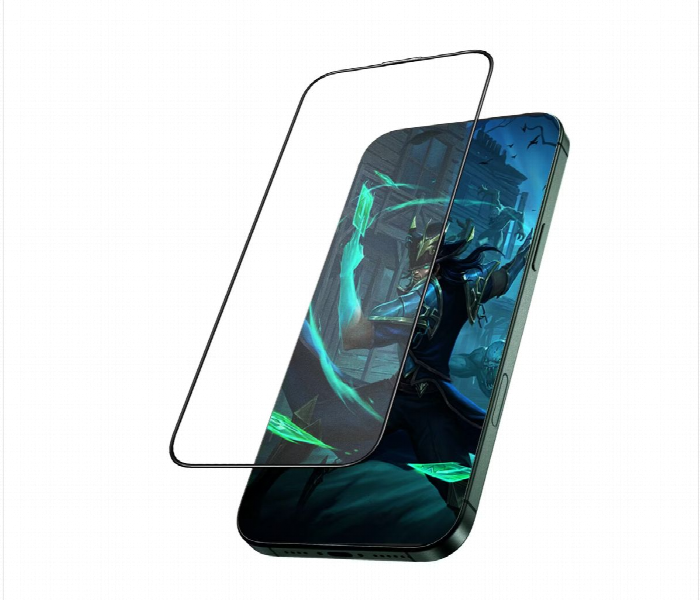 Green Lion 3D Silicone Plus Advanced Privacy Edge Glass For Iphone 16 Pro Max  Black - Zoom Image 1