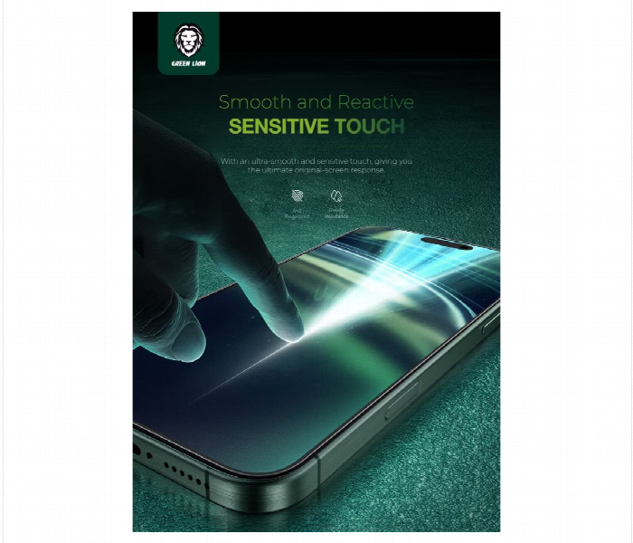 Green Lion 3D Silicone Plus Advanced Privacy Edge Glass For Iphone 16 Pro  Black - Zoom Image 4