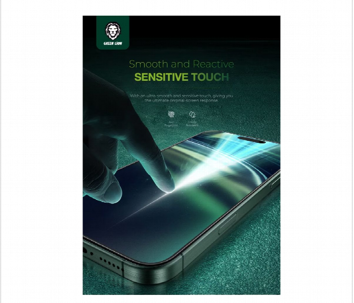 Green Lion 3D Silicone Plus Advanced Privacy Edge Glass For Iphone 16 Plus Black - Zoom Image 4