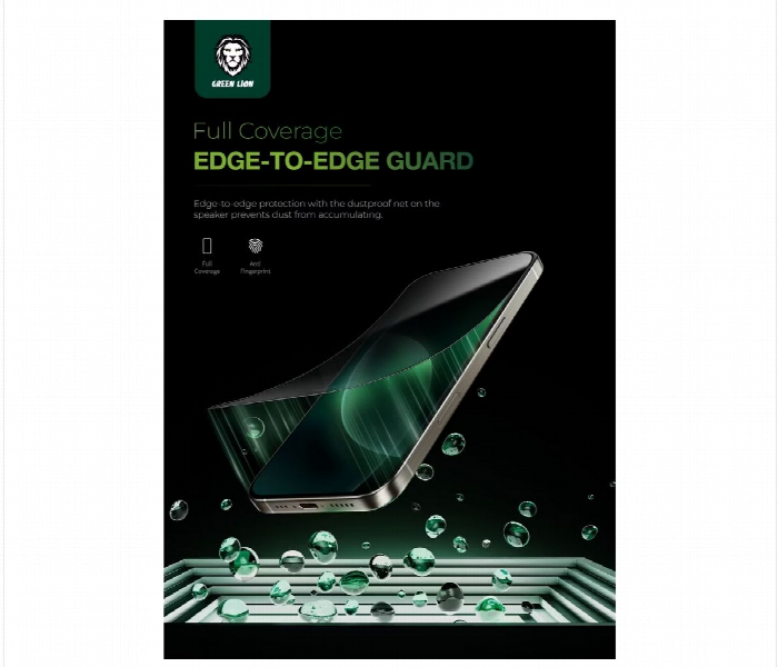 Green Lion 9H Steve Privacy Full Glass Screen Protector For Iphone 16 Pro Max  Black - Zoom Image 4